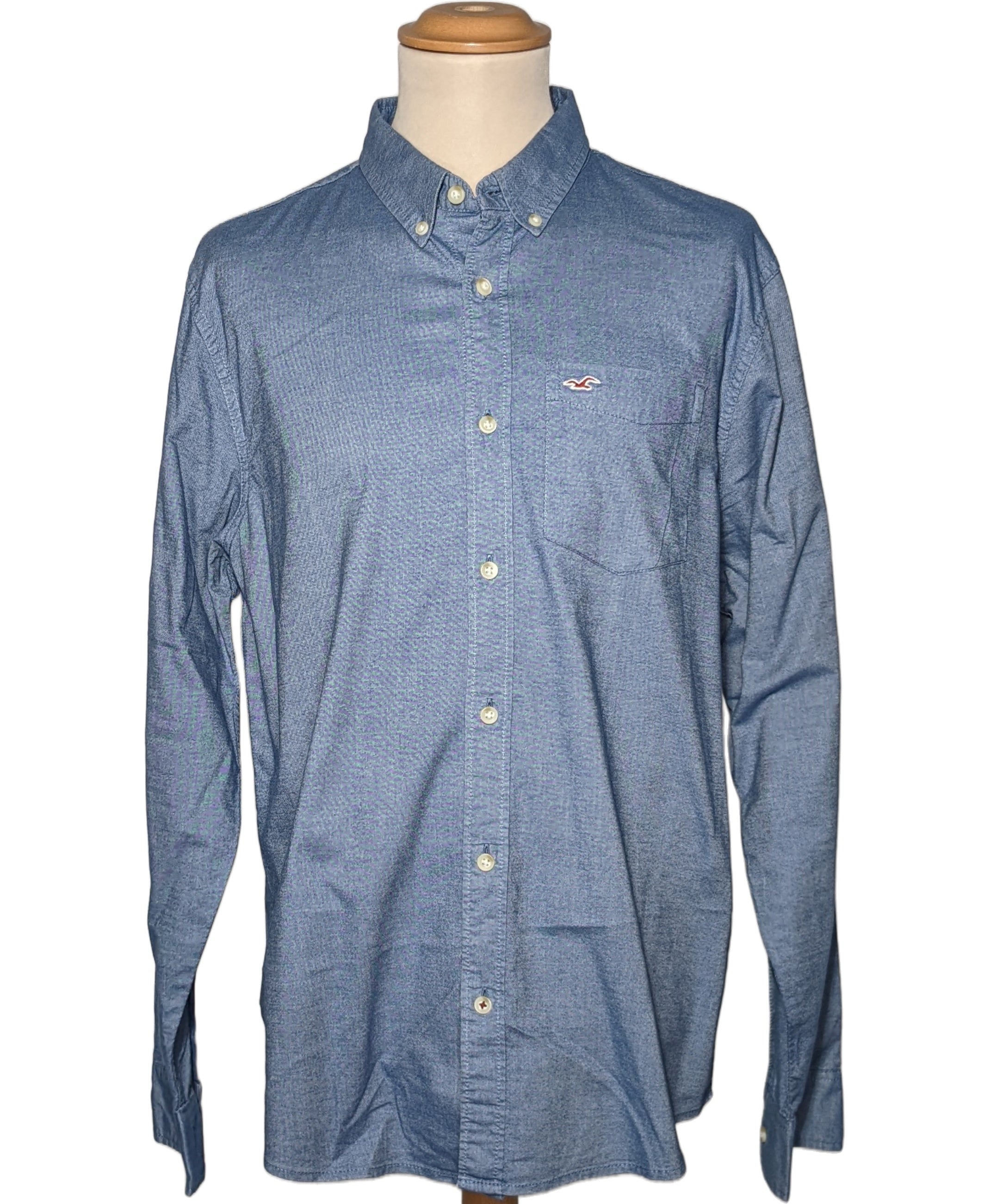 Chemise d'occasion HOLLISTER 42 Bleu - V??tement d'occasion pas cher �?? Once Again