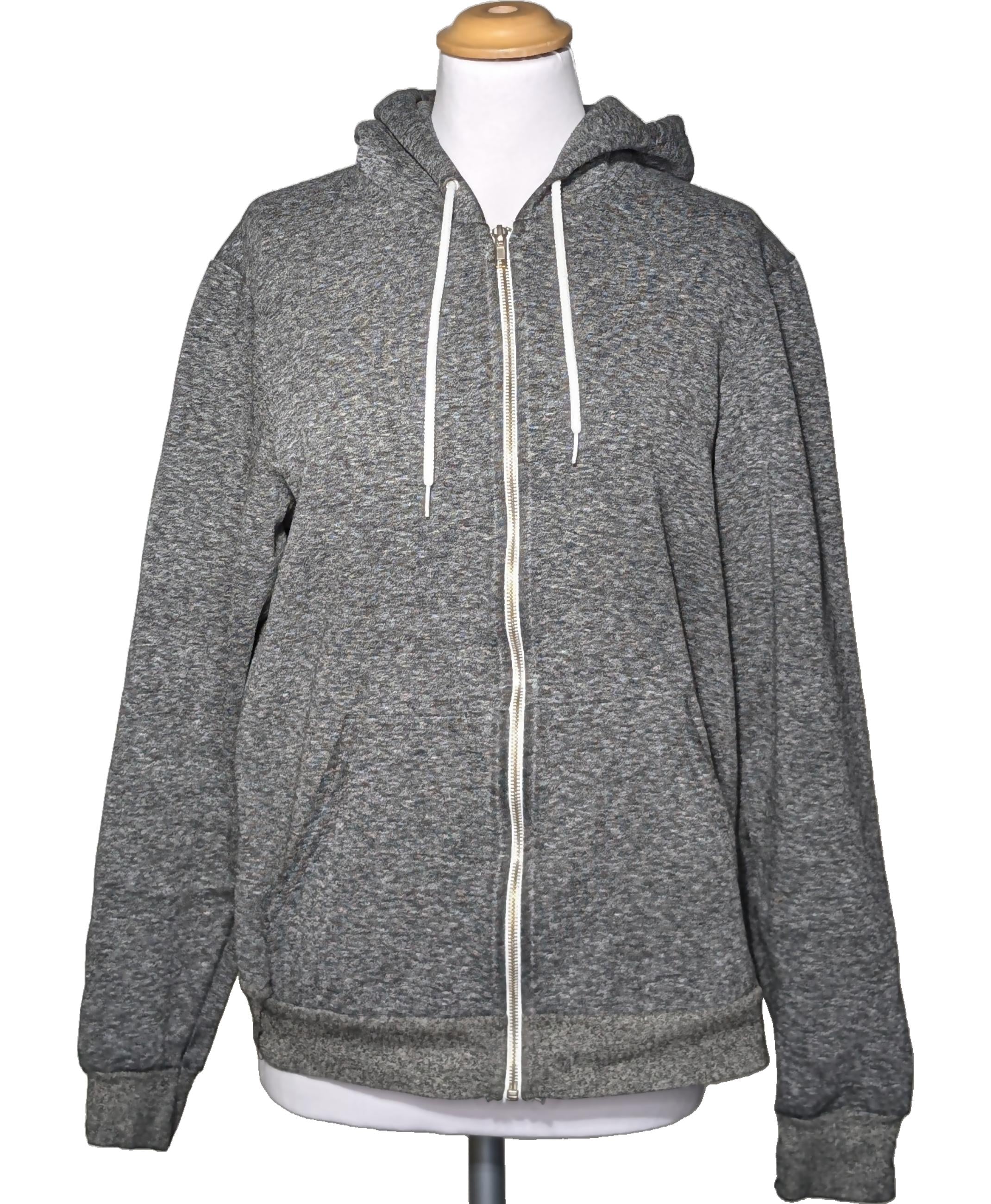 Gilet Femme American Apparel - à Capuche, Gris, Taille S, Très Bon état