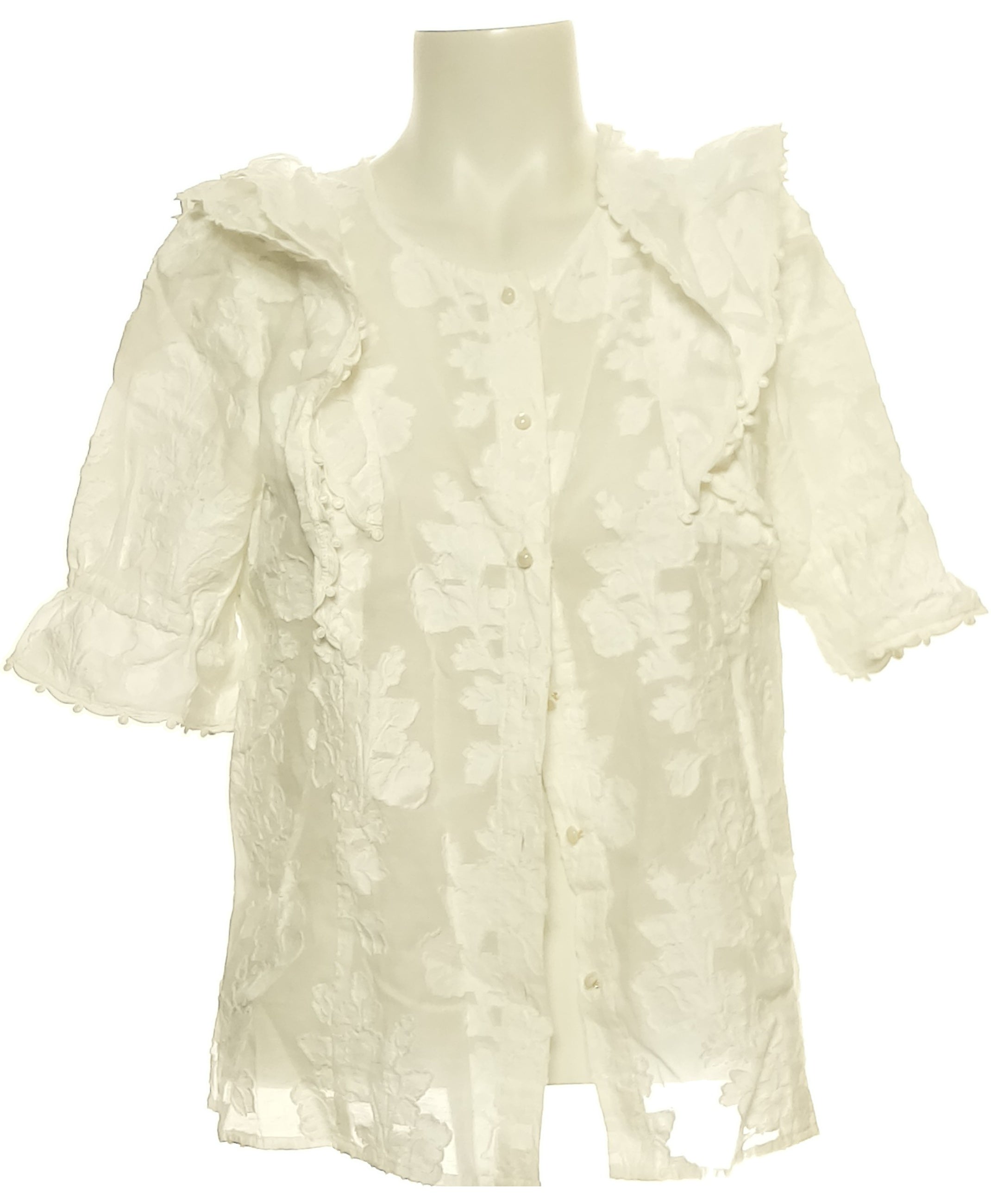 Chemise occasion SÉZANE 38 Blanc - Fripe en ligne – Once Again