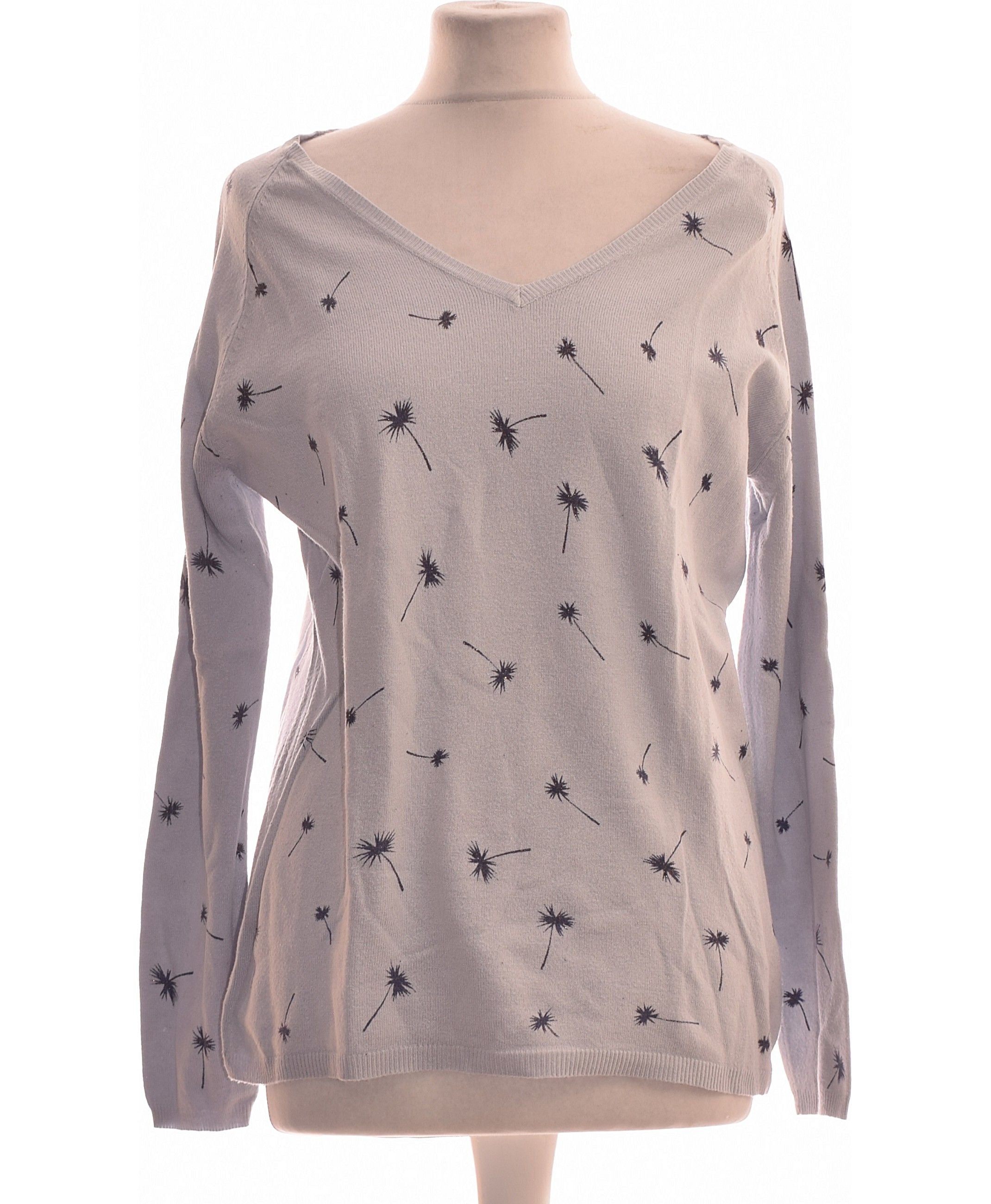 Pull JACQUELINE RIU En Angora Rose Pâle - Taille 3 (38/40/42) - Occasion Très Bon état