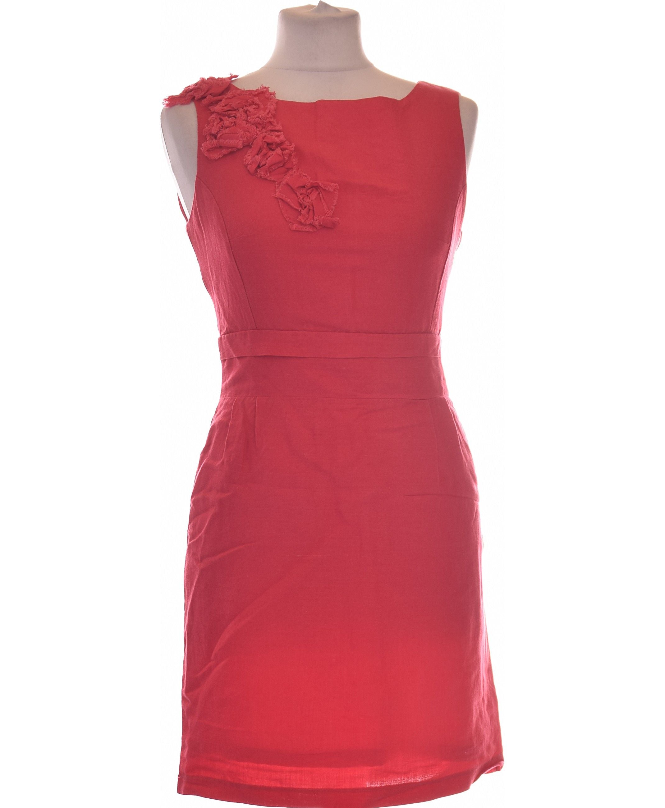 Robe Camaïeu Dorée Taille 36 - Sans Manches, Longueur Genou, Pour Soirée Ou Mariage - Occasion Très Bon état