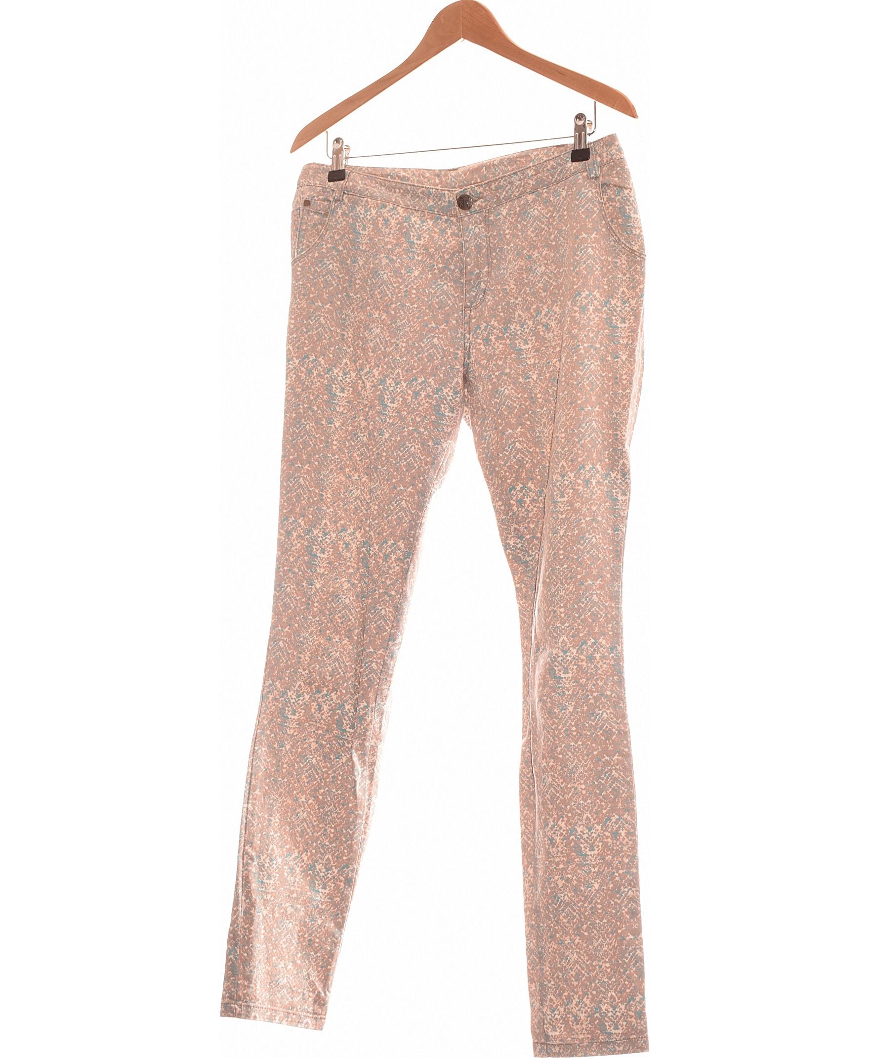 Pantalon D'affaires Naf Naf Noir - Taille 38, Coupe étroite Plissée - Occasion Très Bon état