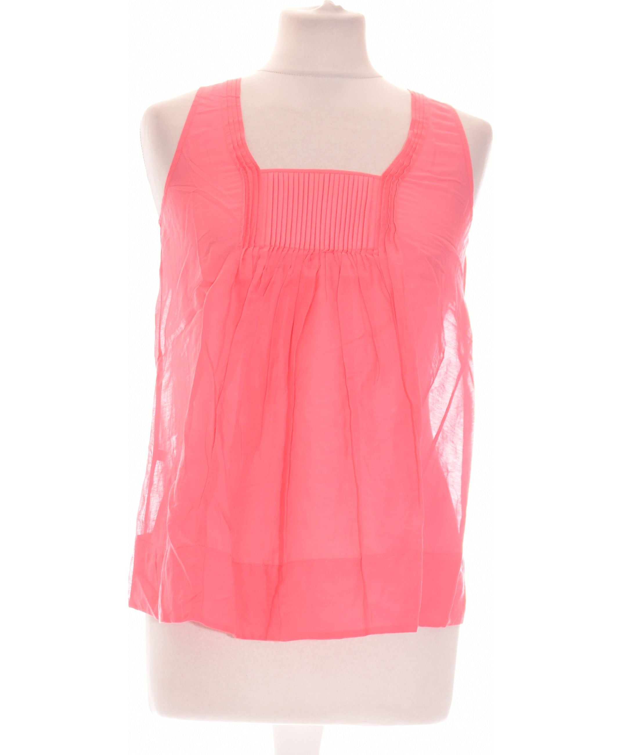 Haut Type Blouse COMPTOIR DES COTONNIERS - Taille 34/36 - Rouge/orange - Occasion Très Bon état