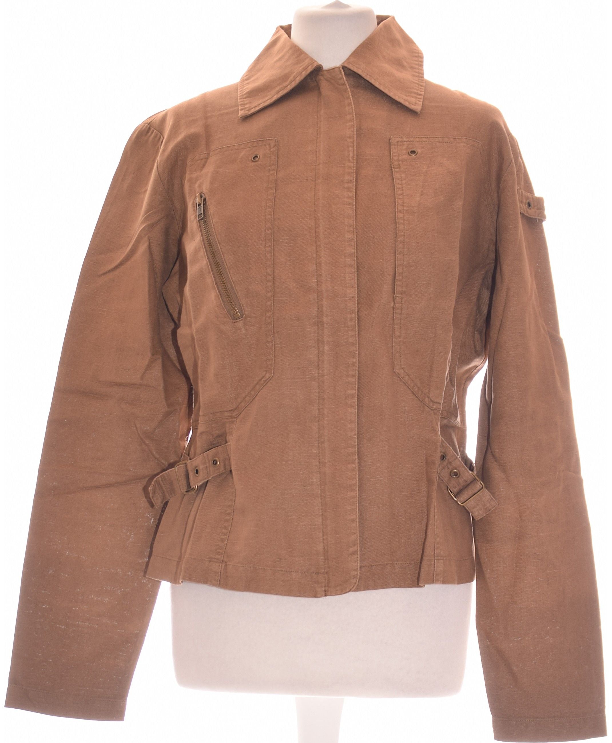Veste Promod Pour Femme - Taille 38 - En Coton/polyester Bleu - Coupe Classique