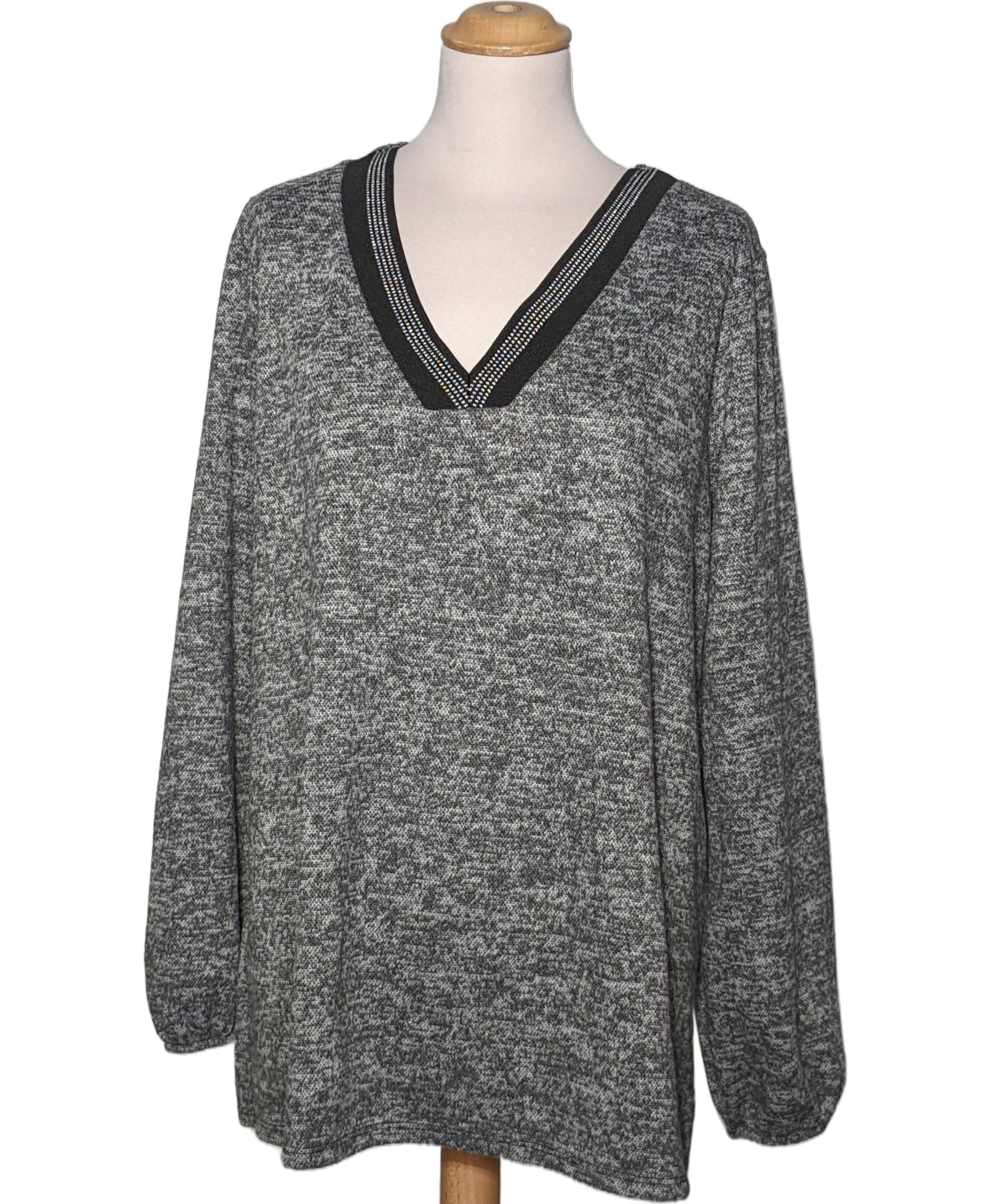 Pull Femme Jacqueline Riu Marron, Taille 44 (XXL), Manches Longues - Occasion Très Bon état