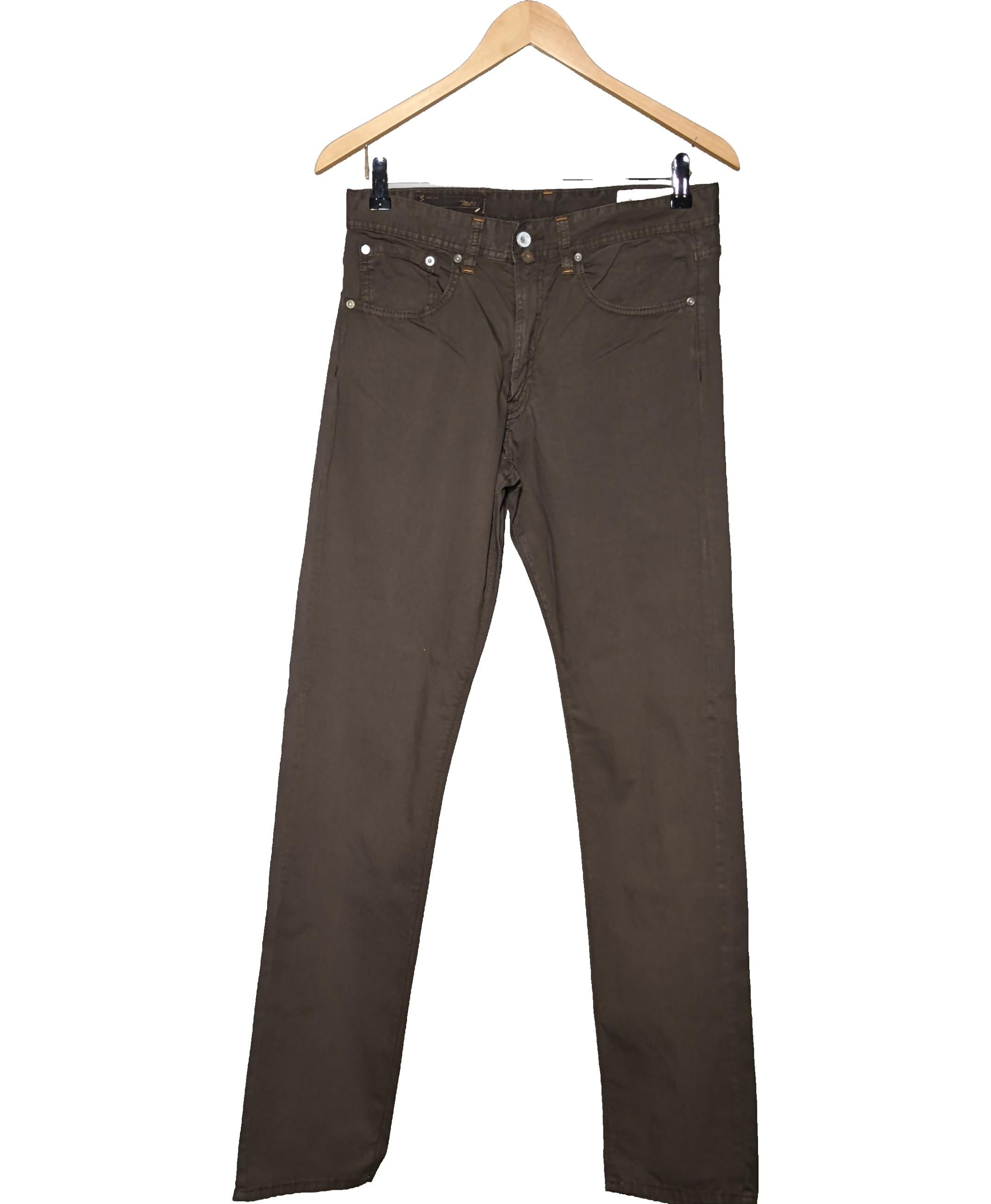 Pantalon Chino Marlboro Classics Dawson Slim Fit - Couleur Marron, Taille W32 L34 (42FR), Coton, Occasion Très Bon état