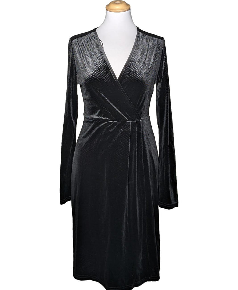 Robe Noire Camaïeu - Taille 36, Coton/polyester, Sans Manches, Occasion Très Bon état