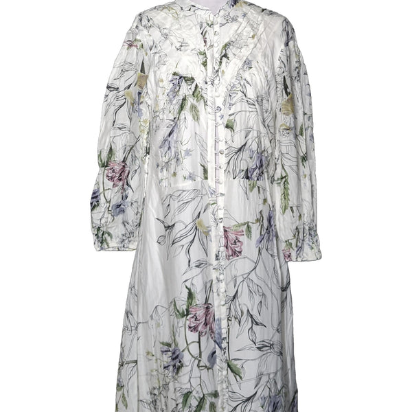 Robe Cocktail Karen Millen Blanche Brodée Taille 10 - Style Crayon, Sans Manches, Satin - Neuve Avec étiquettes (ancien Prix 215£)