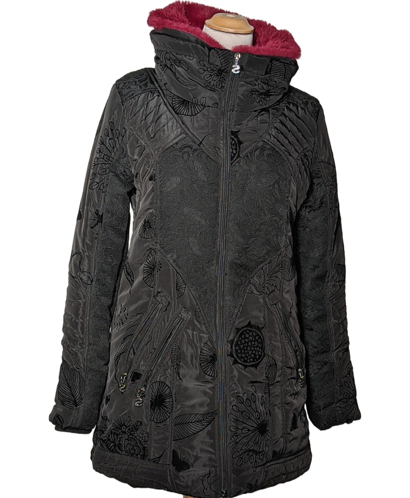 Manteau occasion DESIGUAL 38 Noir Vêtement d'occasion pas cher