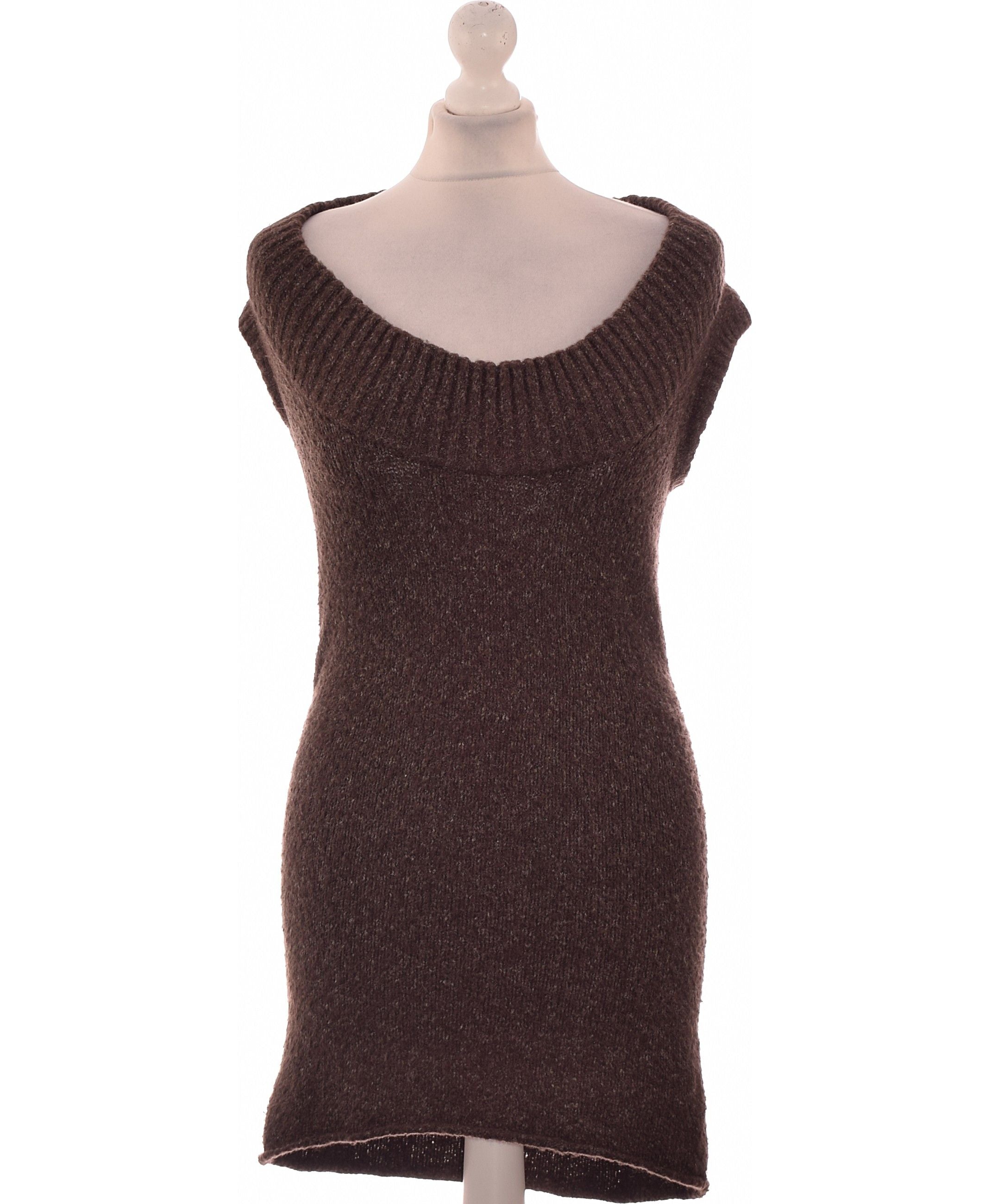 Robe BCBG Maxazria Taille 10/40 Rouge Bordeaux 100% Soie - Occasion Très Bon État