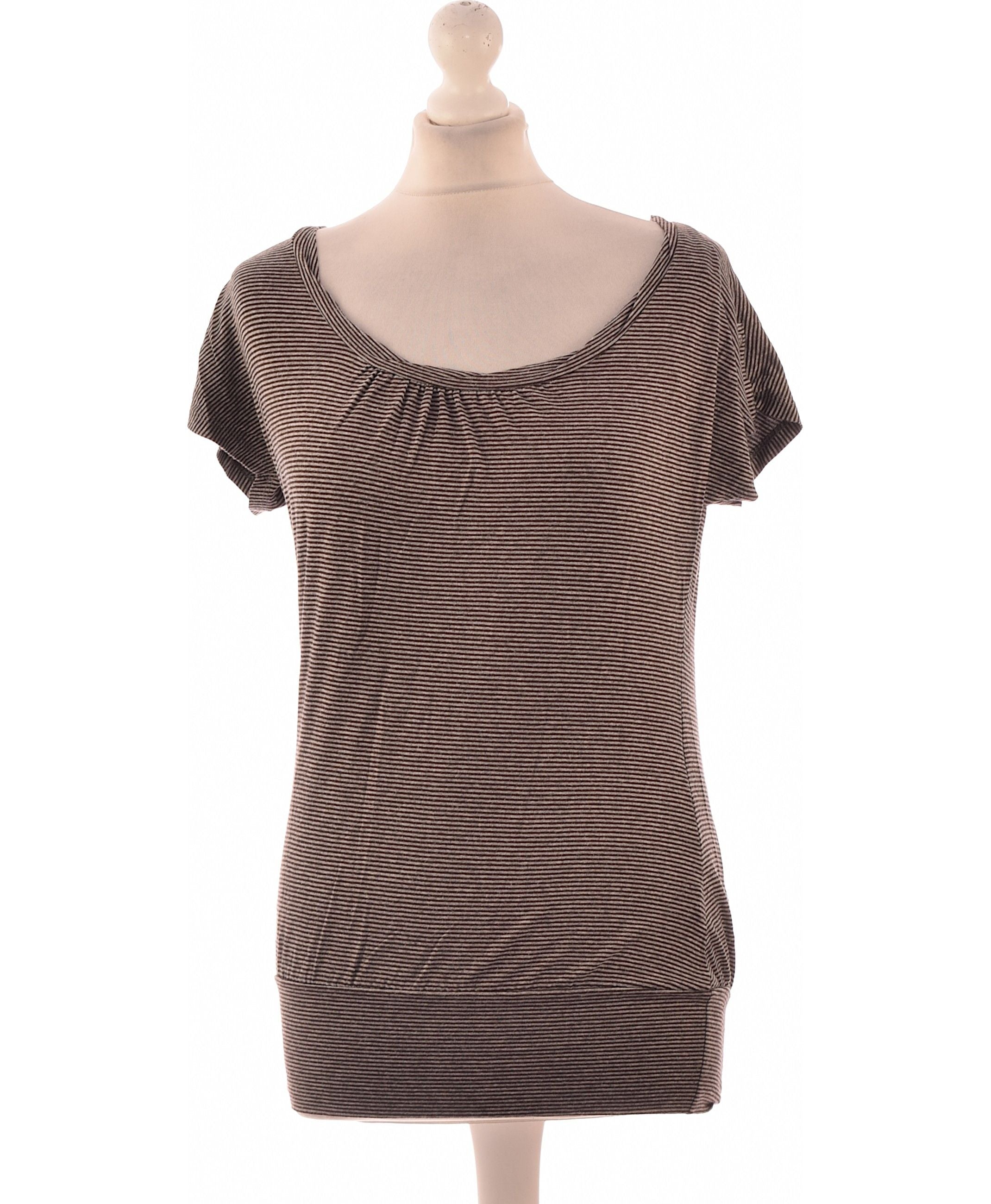 Robe Noire Camaïeu Taille 34 - Coton/Élasthanne - Longueur Midi - Très Bon État