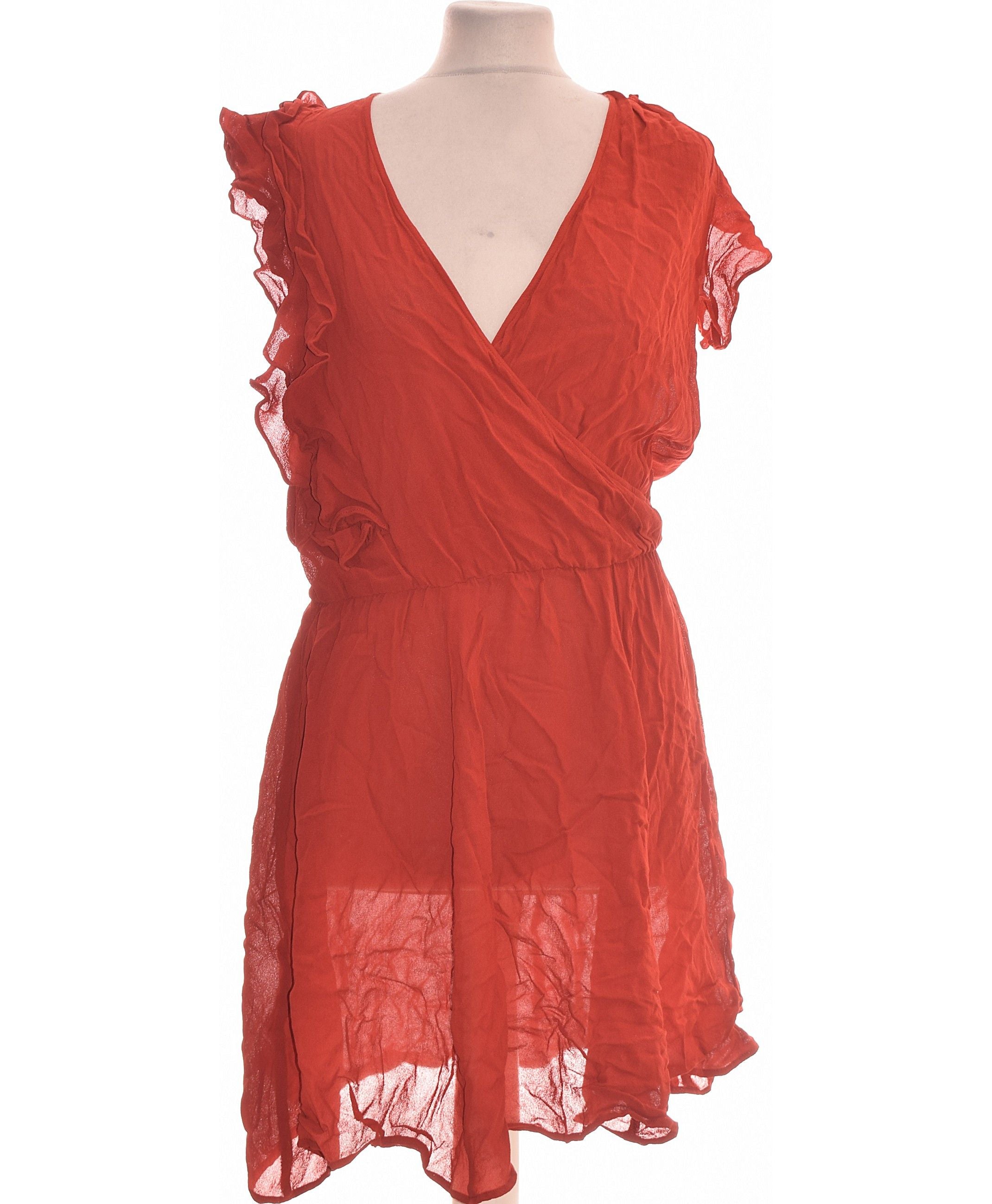 Robe Kookai En Soie 100% - Taille 42 - Décolleté En V - Style évasé Midi - Parfait état Occasion