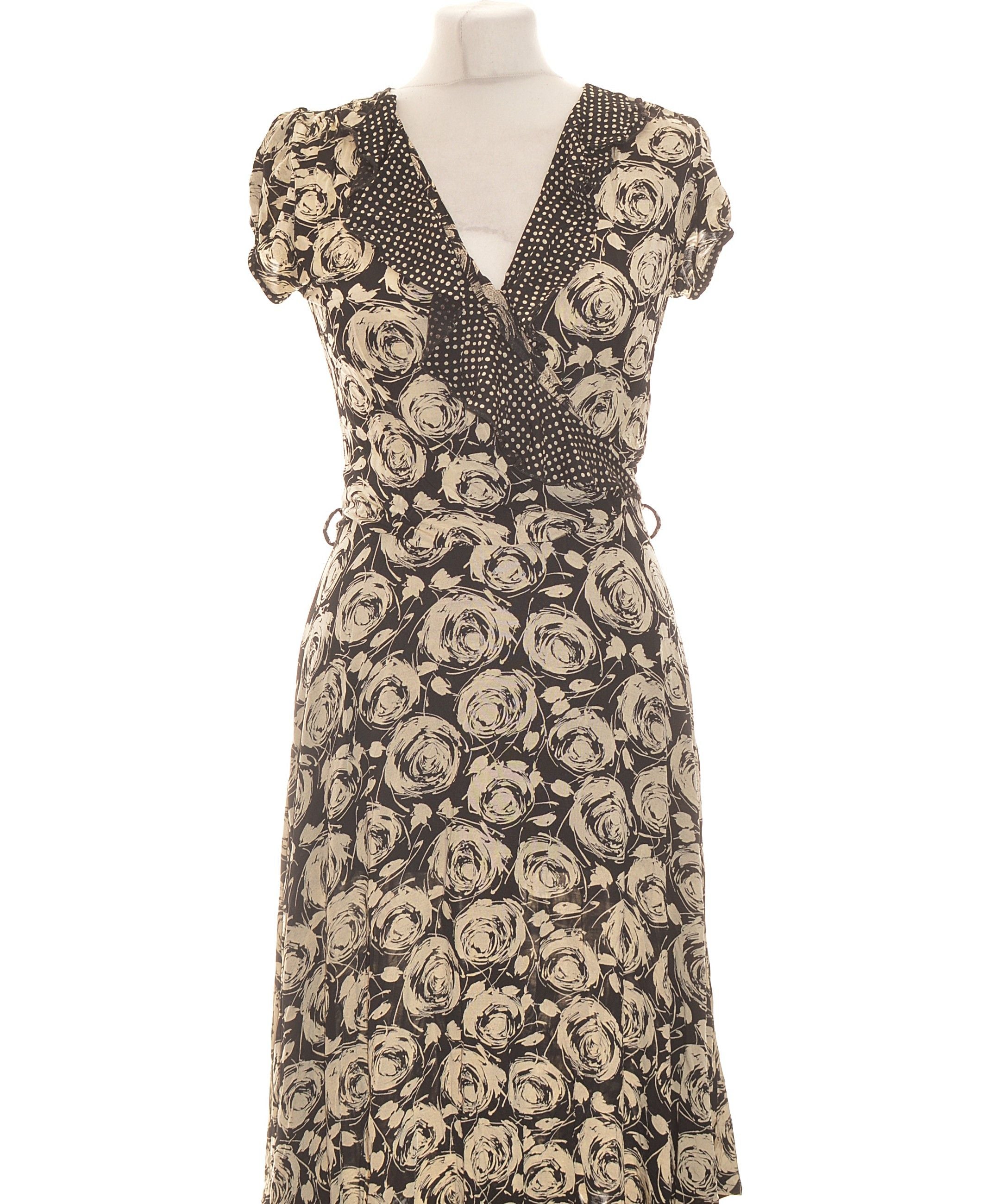 Robe Sinèquanone - Taille 36/38 (FR) - Couleur Blanc Et Gris - Occasion Très Bon état